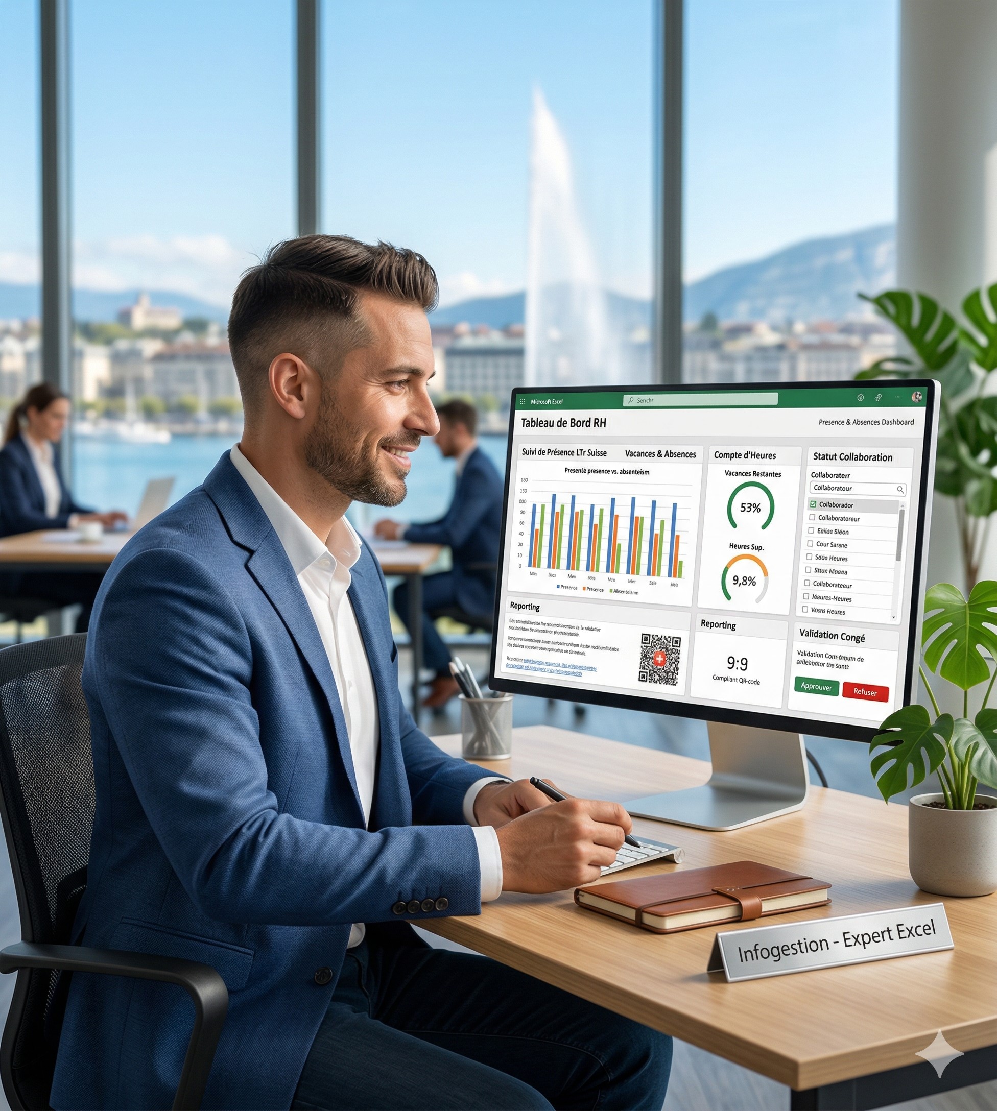 saisie-heures-travail-excel-suisse Saisie des heures de travail sur mesure Excel conforme LTr
